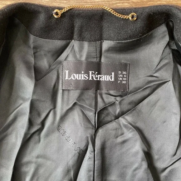 Louis Féraud Military Blazer Lined Jacket size 6 - Picture 4 of 10